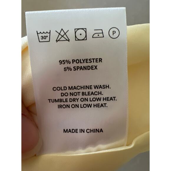 Peppermayo Lulita Buttercream Yellow Mini Dress Women's Size 12 NEW NWT Party - Picture 9 of 9